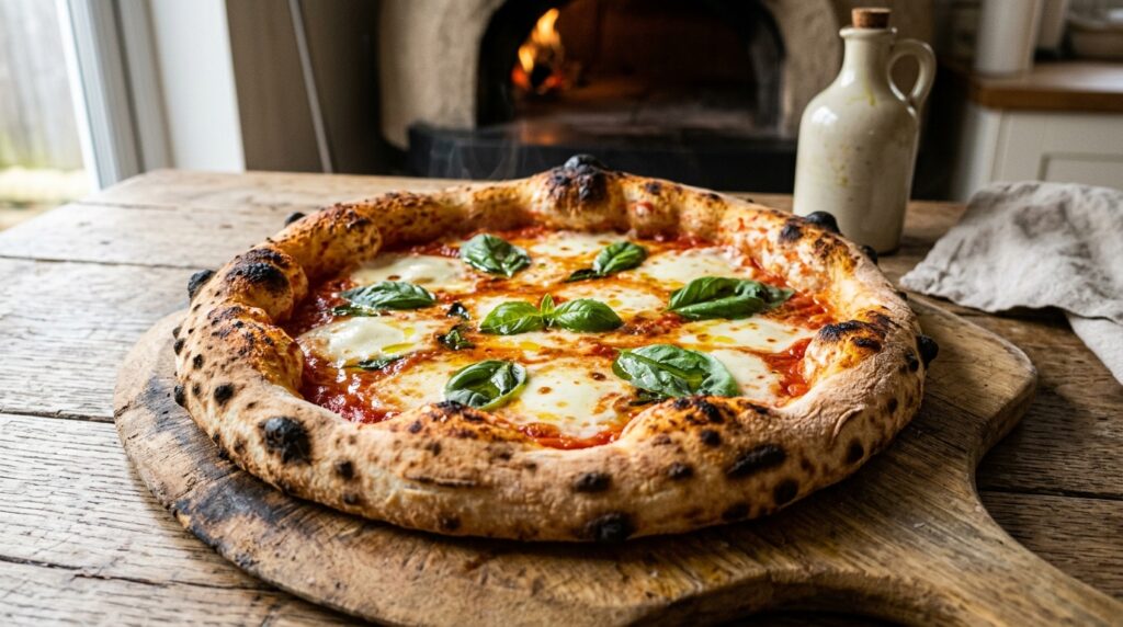 Pizza margherita ad alta idratazione: croccante fuori, soffice dentro